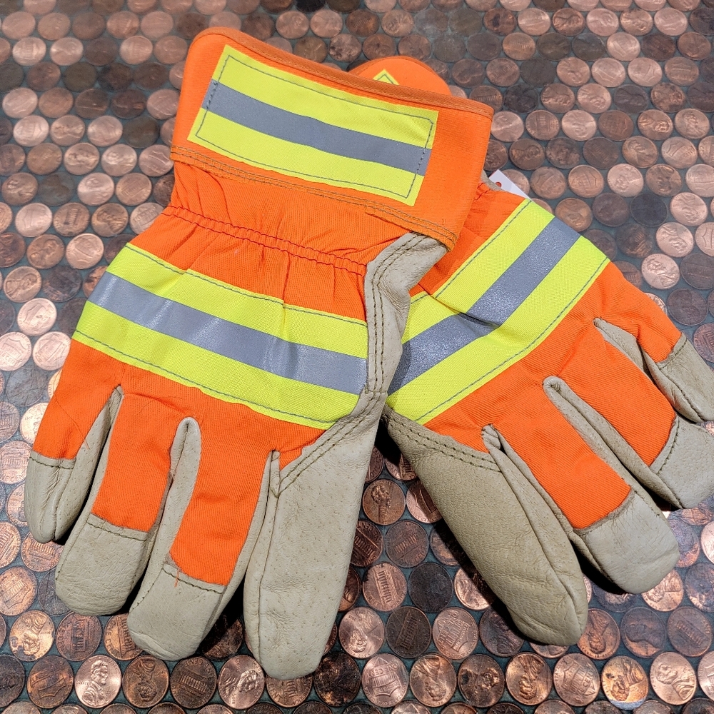 Mcr Safety 19261 Luminator Grain Pigskin Gloves Thermosock Lined Bundle Of 6